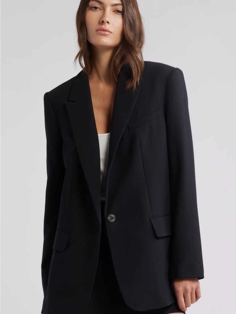 ❤️ Open Edit Relaxed Fit Black Blazer